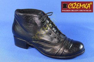 RISTO Trzewiki Kozaki Półbuty Damskie 0706 CZARNE