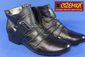 Botki Kozaczki Damskie 420 CZARNE