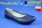 MarioEmilio BALERINKI z dziurkami Damskie 2015 GRANATOWE