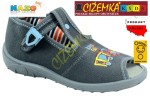 NAZO KAPCIE dziecięce przedszkolne BAWEŁNA 016 szary CIUCHCIA