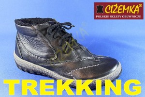 HELIOS Trzewiki TREKKINGOWE Kozaki Damskie 734 czarne