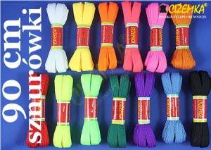 SZNUROWADŁA SZNURÓWKI OLDSCHOOL SZEROKIE płaskie KOLOROWE do TRAMPKI SNEAKERS CONVERSE 90 cm