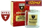 AVEL HUSSARD 30 ml Płyn Odplamiacz do skóry i tekstyliów usuwa plamy pióra tuszu długopisów