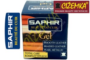SAPHIR Gel Glass Delikate + szmatka Żel do skór gładkich 50 ml