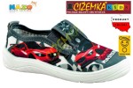 NAZO KAPCIE dziecięce szkolne BAWEŁNA 017 szare z białą podeszwą SPEED MASTERS