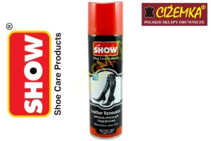 SHOW WODOODPORNY RENOWATOR FARBA DO SKÓRY LICOWEJ MEBLI BUTÓW CZARNY 250ml