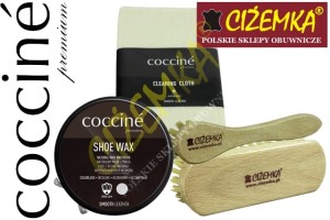 COCCINE ZESTAW 18 DO CZYSZCZENIA I POLEROWANIA BUTÓW JASNE DREWNO