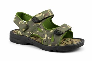 MarioEmilio 1435 Sandały KLAPKI Męskie moro camuflage