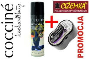 COCCINE Impregnat Antiacqua 250 ml + mały czyścik do skór, tkanin