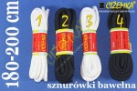 SZNUROWADŁA SZNURÓWKI 180 i 200 cm BAWEŁNA TANIO do butów glany
