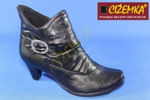 Botki Kozaki Damskie KASIA CZARNE