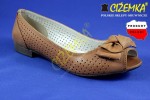 Balerinki damskie 324 BRĄZOWE