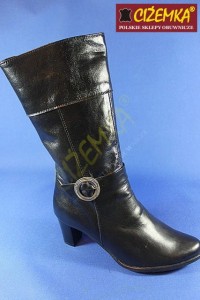Kozaki Damskie 58 CZARNE