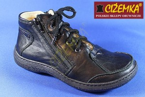 Trzewiki Kozaki Damskie Ocieplane S2 CZARNE