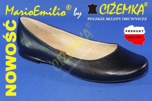 MarioEmilio Balerinki BALERINY damskie 10 CZARNE
