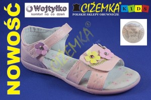 WOJTYŁKO SANDAŁY SANDAŁKI DZIEWCZĘCE 3315 RÓŻOWE (24-35)
