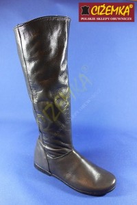 Kozaki Damskie ocieplane wysokie 218 GRAFIT