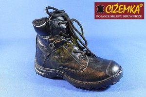 Trzewiki Trekkingowe Kozaki Damskie Ocieplane 213K CZARNE