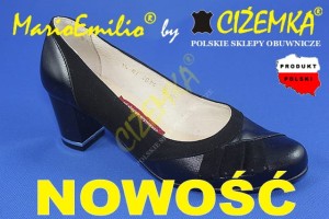 NOWOŚĆ MarioEmilio CZÓŁENKA PÓŁBUTY SKÓRA 474 czarne