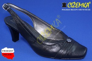 Sandały Półbuty Czółenka Damskie JULKA CZARNE
