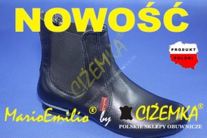 NOWOŚĆ MarioEmilio botki damskie SKÓRA 511 czarne