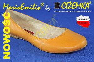 MarioEmilio Balerinki BALERINY damskie 10 POMARAŃCZOWE
