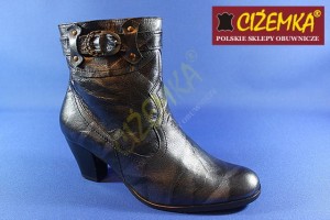 Botki Kozaki Damskie 136 SREBRNE