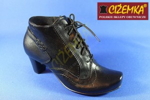 RISTO Trzewiki Botki Kozaki  Damskie 0481 CZARNE