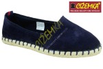 ESPADRYLE MOKASYNY SKÓRA ZAMSZ 815 GRANATOWE