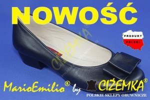 MarioEmilio półbuty balerinki damskie 21 CZARNE