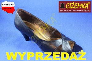 WYPRZEDAŻ Czółenka Damskie Letnie 014 czarne