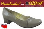 MARIOEMILIO CZÓŁENKA PÓŁBUTY 590 BEŻOWE + BEŻOWY LAKIER 36 - 41
