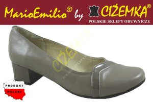 MARIOEMILIO CZÓŁENKA PÓŁBUTY 590 BEŻOWE + BEŻOWY LAKIER 36 - 41