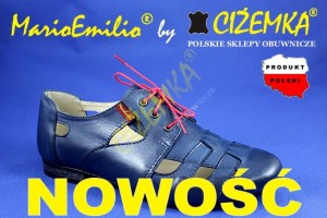 MarioEmilio Półbuty Damskie Sandały 652 NIEBIESKIE