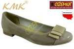 KMK BALERINKI półbuty buty 123 beżowe (31-39)