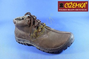 Trzewiki Kozaki Trekking Męskie Kożuch 80 BRĄZ