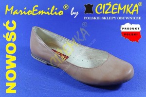 MarioEmilio Balerinki BALERINY damskie 10 BEŻOWE