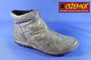 HELIOS Trzewiki Kozaki Botki Damskie 742 szare