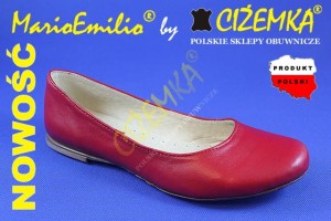 MarioEmilio Balerinki BALERINY damskie 10 CZERWONE