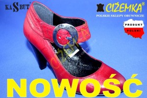 Półbuty Damskie SZPILKA ELEGANCKIE 1210 CZERWONE