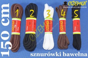 SZNUROWADŁA SZNURÓWKI 150 cm BAWEŁNA TANIO do butów