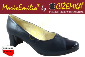 MARIOEMILIO CZÓŁENKA PÓŁBUTY 680 GRANATOWE + GRANAT LAKIER 36 - 41