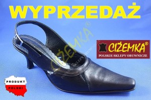 WYPRZEDAŻ Czółenka Letnie Damskie BP CZARNE