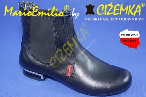 NOWOŚĆ MarioEmilio botki damskie SKÓRA 511 czarne