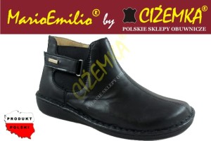 MARIOEMILIO TRZEWIKI Z GUMKĄ 837 CZARNE 36-41