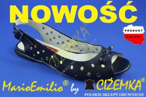 MarioEmilio Sandały sandałki damskie 18 CZARNE