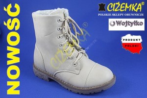 WOJTYŁKO Kozaki dziewczęce 1384 beż